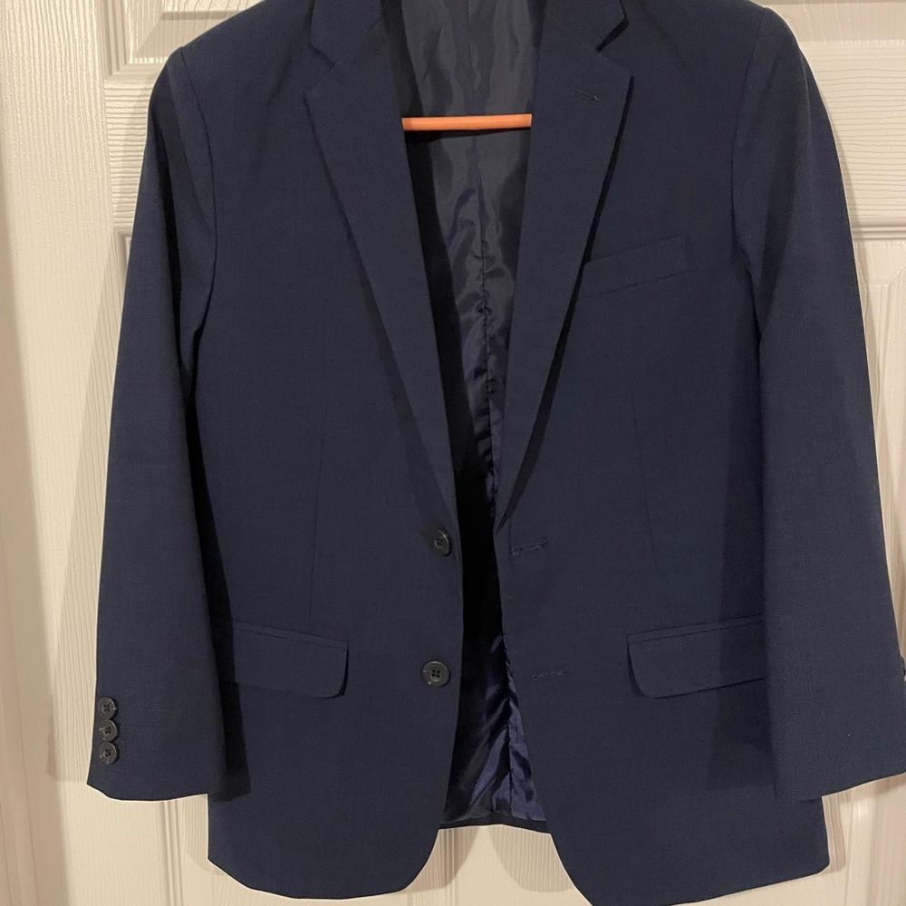 Izod sports jacket blue in color only wore once.